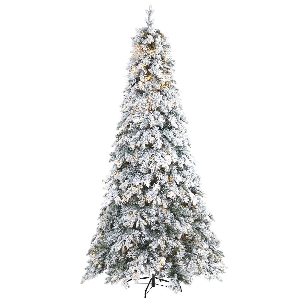 8ft. Pre-Lit Vermont Mixed Pine Artificial Christmas Tree, Clear LED Lights